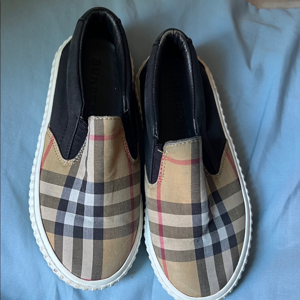 Burberry Checkered Slip-On Shoes